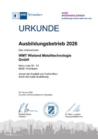 IHK Ausbildungsbetrieb 2026